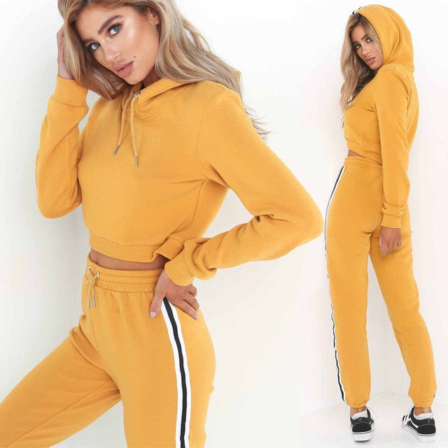 Tracksuit 2pcs Women Set Hoodies Pants 2 Pieces Sets Women Suits