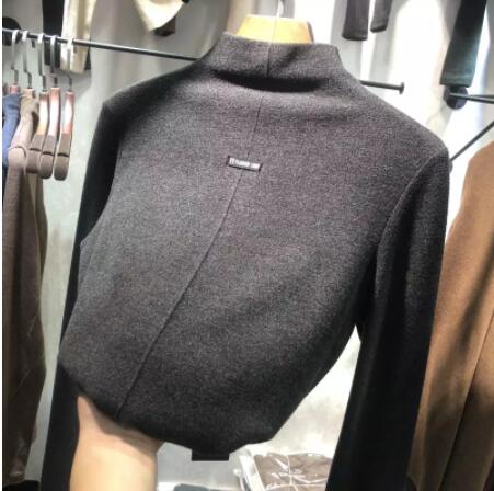 Women's 2020 Half Turtleneck Shirt Korean Tops Fashion Long Sleeve Tees