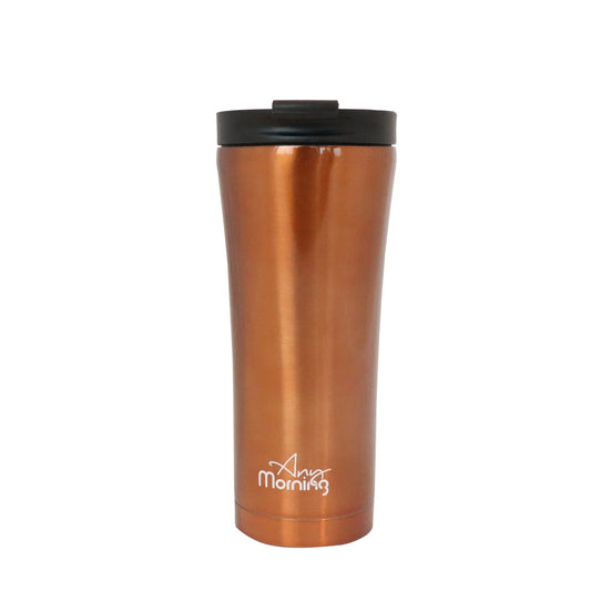Any Morning SI231905 Travel Mug, 15 Oz, Copper